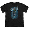 JLA - Black Lightning Bolts Youth Short Sleeve