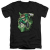 JLA - Green Lantern Energy Adult Slim Fit V Neck Cotton