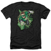 JLA - Green Lantern Energy Adult Regular Fit Heather Short Sleeve