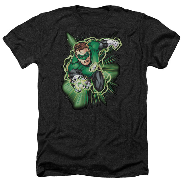 JLA - Green Lantern Energy Adult Regular Fit Heather Short Sleeve