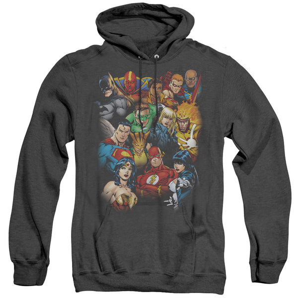 JLA - The Leagues All Here Adult Heather Hoodie