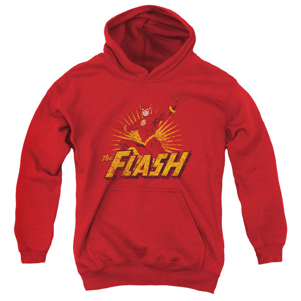JLA - Flash Rough Distress Youth Hooded Sweatshirt