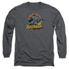 JLA - Batman Rough Distress Adult Long Sleeve