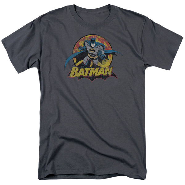 JLA - Batman Rough Distress Adult Regular Fit Short Sleeve