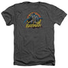 JLA - Batman Rough Distress Adult Regular Fit Heather Short Sleeve