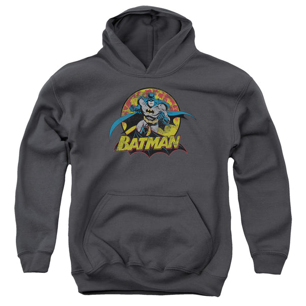 JLA - Batman Rough Distress Youth Hooded Sweatshirt