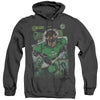 JLA - Green Lantern #1 Distress Adult Heather Hoodie