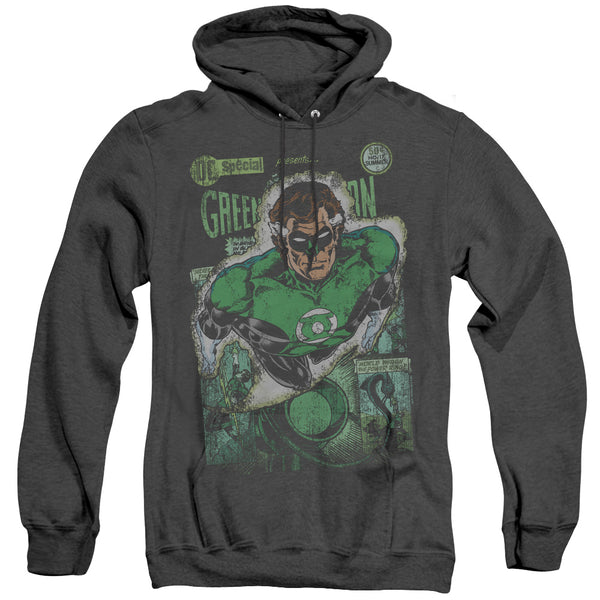 JLA - Green Lantern #1 Distress Adult Heather Hoodie
