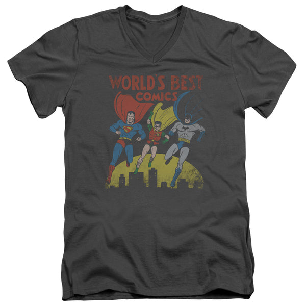 JLA - Worlds Best Adult Slim Fit V Neck Cotton