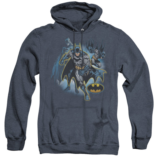 JLA - Batman Collage Adult Heather Hoodie