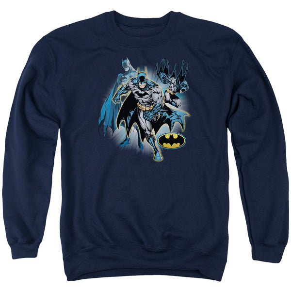 JLA - Batman Collage Adult Crewneck Sweatshirt