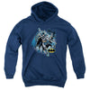 JLA - Batman Collage Youth Hooded Sweatshirt
