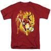 JLA - Flash Collage Adult Regular Fit Short Sleeve