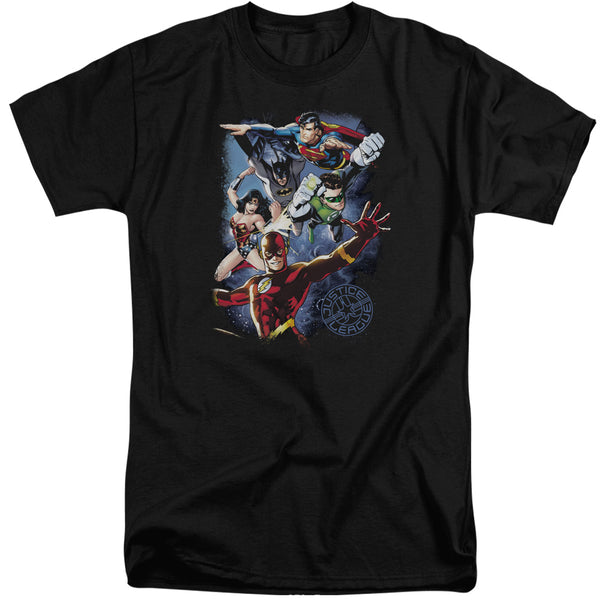 JLA - Galactic Attack Color Adult Tall Fit Short Sleeve