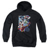 JLA - Galactic Attack Color Youth Hooded Sweatshirt