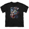JLA - Galactic Attack Color Youth Short Sleeve