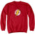 JLA - Destroyed Flash Logo Adult Crewneck Sweatshirt