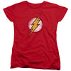 JLA - Destroyed Flash Logo Women's Short Sleeve