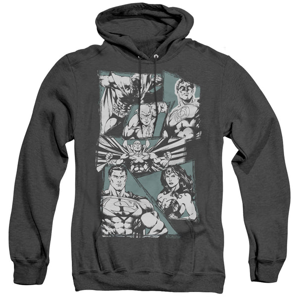 JLA - A Mighty League Adult Heather Hoodie