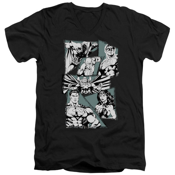 JLA - A Mighty League Adult Slim Fit V Neck Cotton