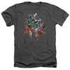 JLA - Starburst Adult Regular Fit Heather Short Sleeve