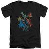 JLA - Action Stars Adult Slim Fit V Neck Cotton