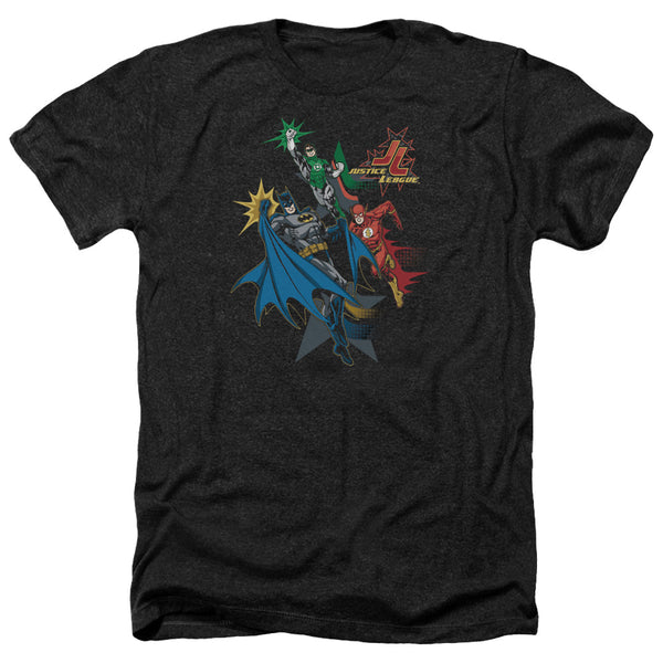 JLA - Action Stars Adult Regular Fit Heather Short Sleeve