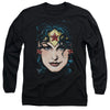 Dco JLA - Wonder Woman Head Adult Long Sleeve