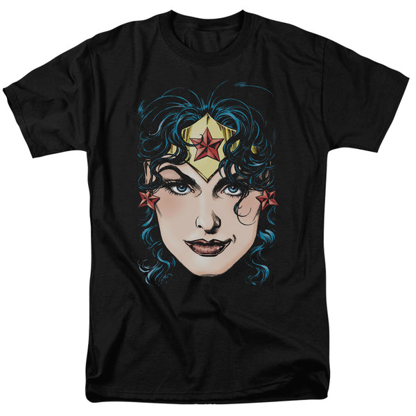 Dco JLA - Wonder Woman Head Adult Regular Fit Short Sleeve