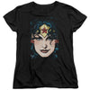 Dco JLA - Wonder Woman Head Women's Short Sleeve