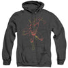 JLA - Neon Flash Adult Heather Hoodie