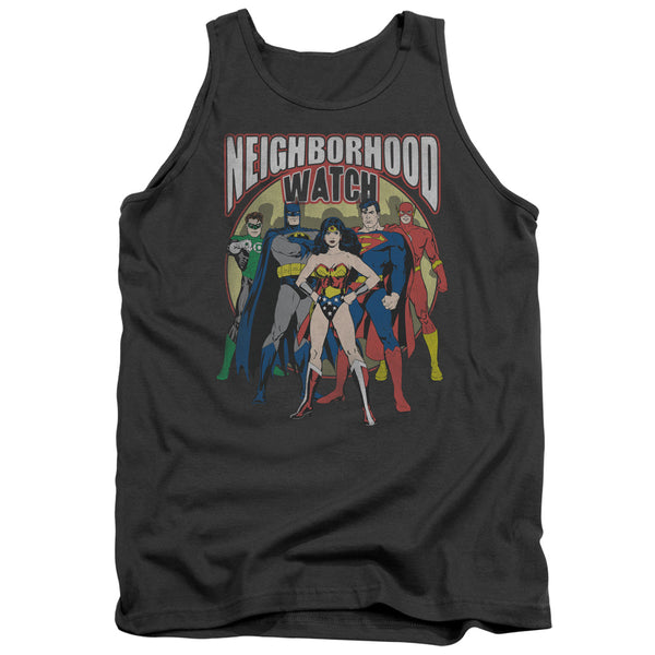 JLA - Neighborhood Watch Adult Tank Top