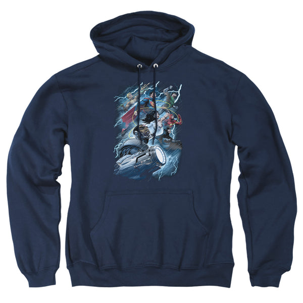 JLA - Ride The Lightening Adult Pullover Hoodie
