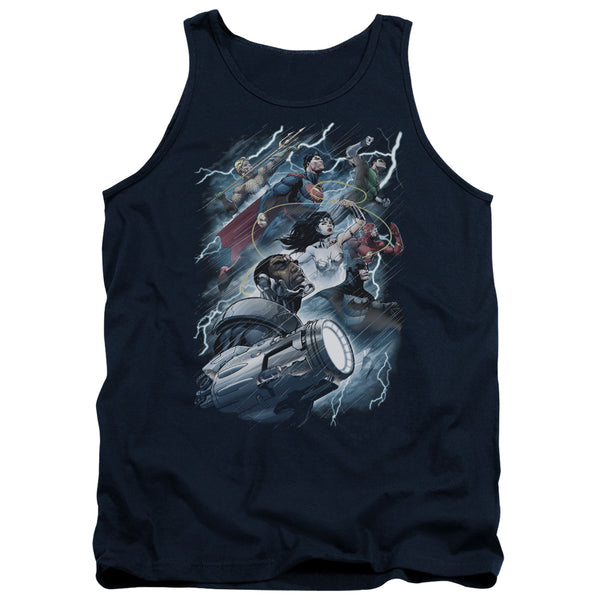 JLA - Ride The Lightening Adult Tank Top