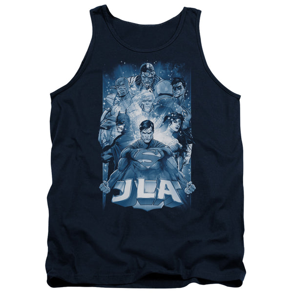 JLA - Burst Adult Tank Top