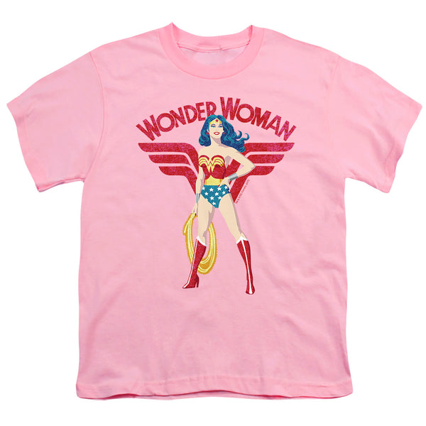 Jla - Ww Sparkle Youth Short Sleeve
