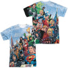 JLA - Justice League Of America (Front - Back Print) Adult Regular Fit Short Sleeve 100% Poly