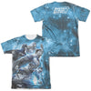 JLA - Atmospheric (Front - Back Print) Adult Regular Fit Short Sleeve 65 - 35 Poly - Cotton