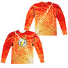 JLA - Lightning Logo (Front - Back Print) L - S Adult Poly Crew