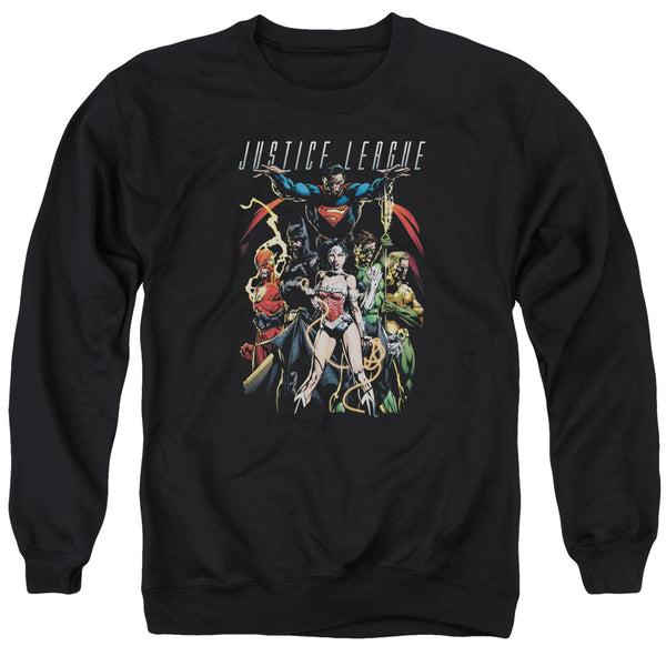 JLA - Dark Days Adult Crewneck Sweatshirt
