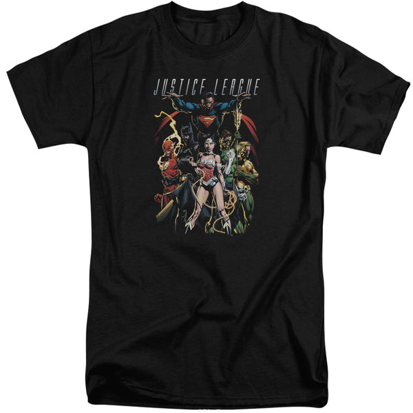 JLA - Dark Days Adult Tall Fit Short Sleeve