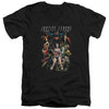 JLA - Dark Days Adult Slim Fit V Neck Cotton