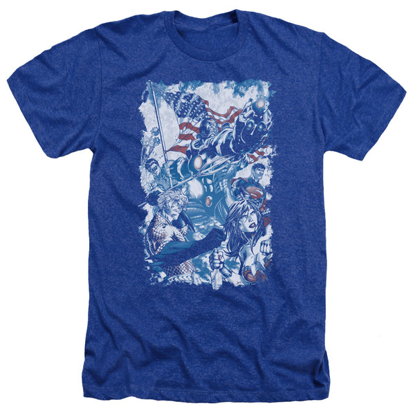 JLA - American Justice Adult Regular Fit Heather Short Sleeve