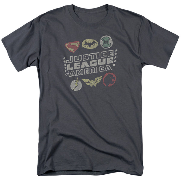 JLA - Symbols Adult Regular Fit Short Sleeve