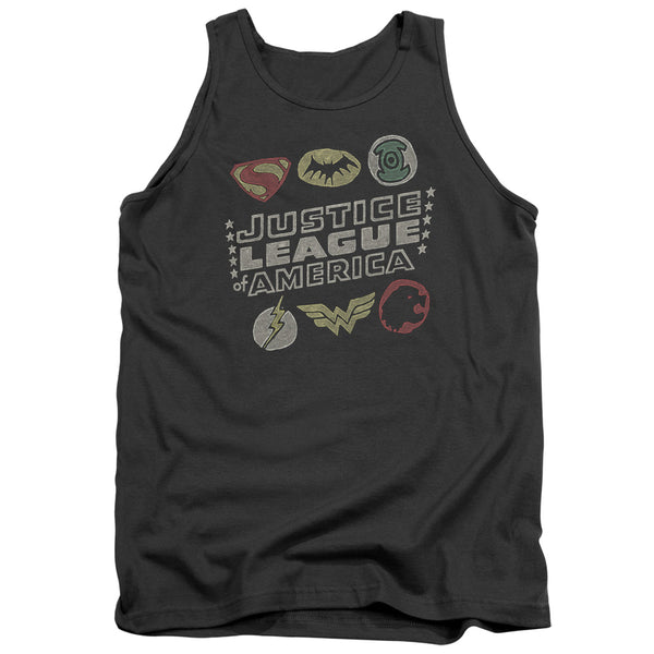 JLA - Symbols Adult Tank Top