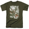 JLA - Green And Red Adult Regular Fit Short Sleeve