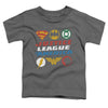JLA - Pixel Logos Toddler Short Sleeve