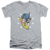 JLA - Face Off Adult Slim Fit V Neck Cotton