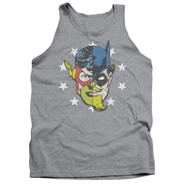 JLA - Face Off Adult Tank Top