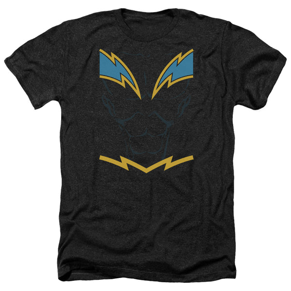 JLA - Black Lightning Adult Regular Fit Heather Short Sleeve